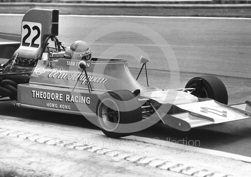 Vern Schuppan, Ensign N174 Cosworth V8, Brands Hatch, British Grand Prix 1974.
