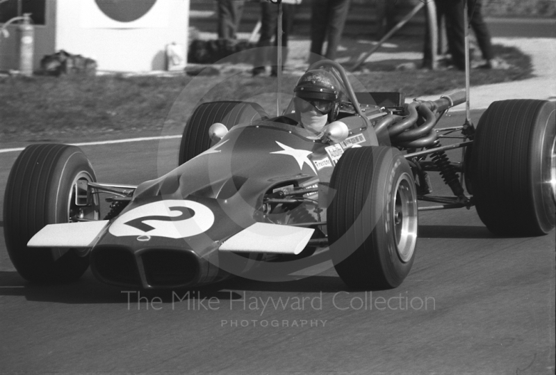 Jochen Rindt, Roy Winkelmann Lotus 59B, Thruxton, Easter Monday 1969.
