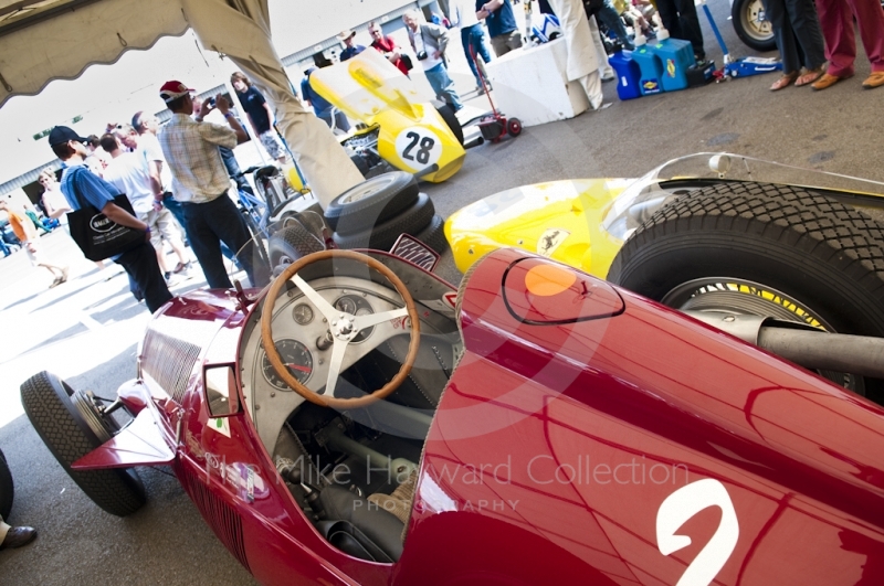 Formula One Alfa Romeo 159 in the paddock at  Silverstone Classic 2010