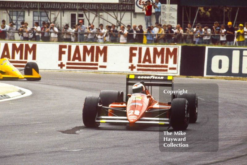 Gerhard Berger, Ferrari F187, Silverstone, 1987 British Grand Prix.
