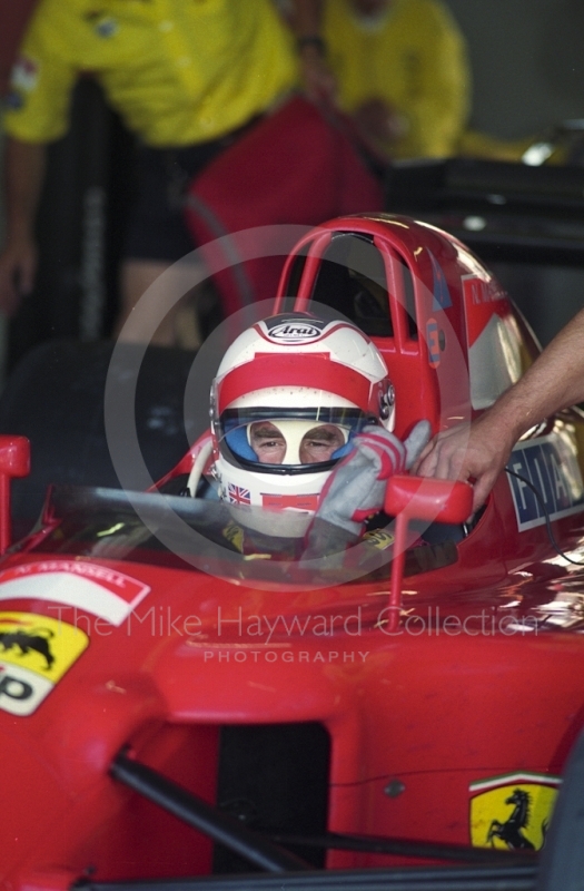 Nigel Mansell, Ferrari 641, Silverstone, British Grand Prix 1990.
