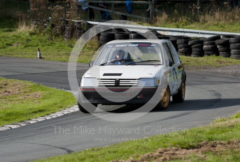 Peugeot 205 GTi, Hagley and District Light Car Club meeting, Loton Park Hill Climb, September 2013.