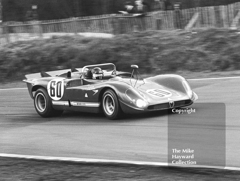 Andrea de Adamich, Alfa Romeo T33/3, Brands Hatch BOAC 1000k 1970.
