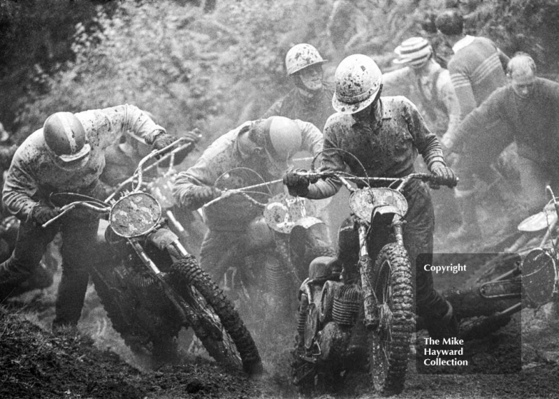 Motocross event at Hawkstone Park, August 1968.