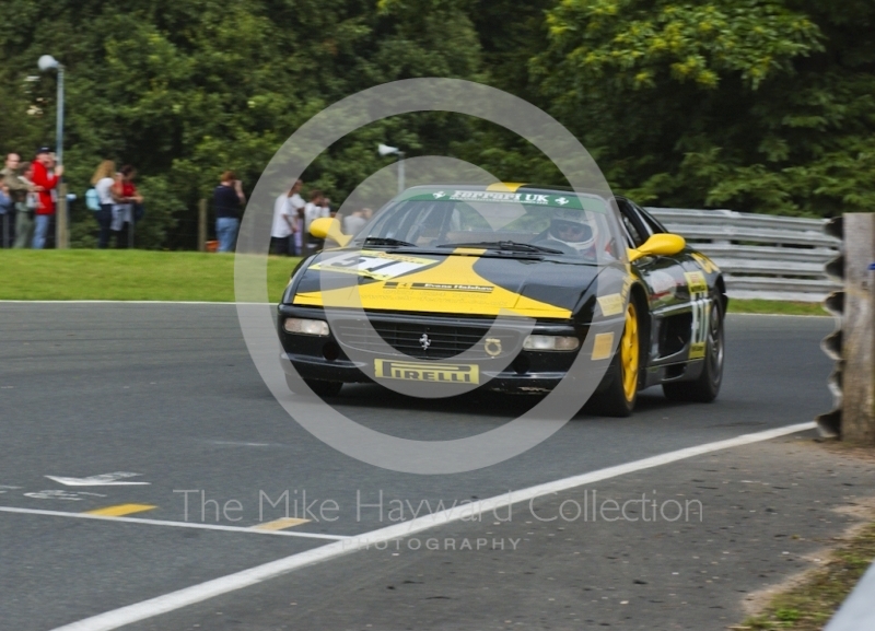 Christopher Catt driving a Ferrari F355, Oulton Park, during the Pirelli Ferrari Maranello Challenge, August 2001.
