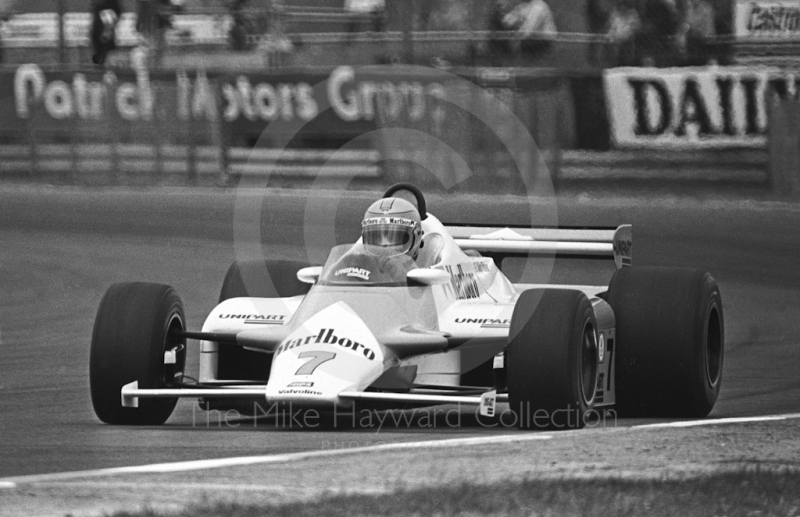 John Watson, McLaren MP4, Silverstone, British Grand Prix 1981.
