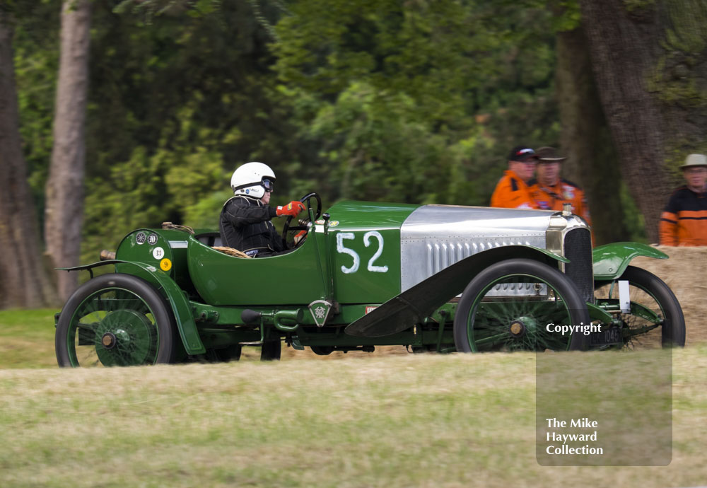 Mike Lemon, Vauxhall 30/98, Chateau Impney Hill Climb 2015.
