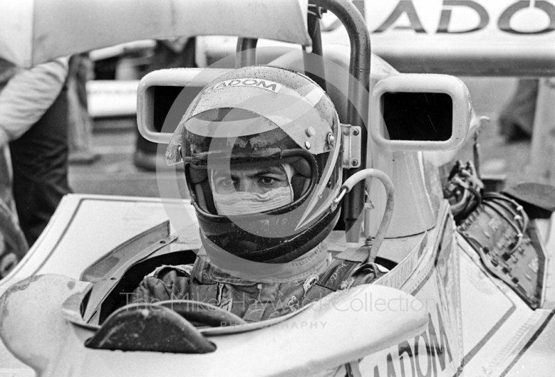 Emilio de Villota, Madom F1 Lotus 78, 1979 Aurora AFX British F1 Championship, Donington Park.
