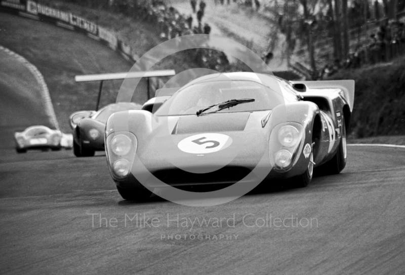 Trevor Taylor/Hugh Dibley, Team Elite Lola T70, Brands Hatch, BOAC 500 1969.
