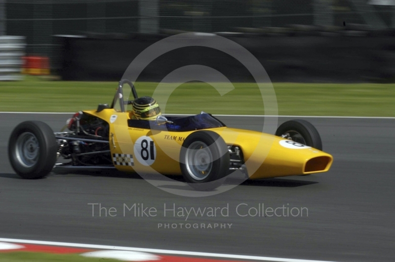 John Goldsmith, 1971 Macon MR8B, Retro Track and Air Trophy, Oulton Park Gold Cup meeting 2004.