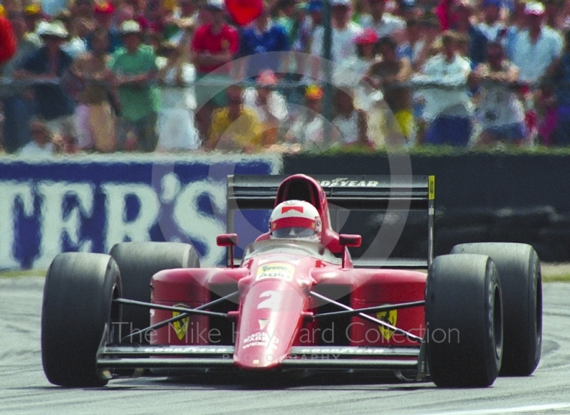 Nigel Mansell, Ferrari 641, Silverstone, British Grand Prix 1990.

