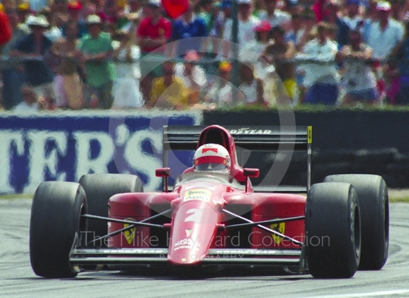 Nigel Mansell, Ferrari 641, Silverstone, British Grand Prix 1990.
