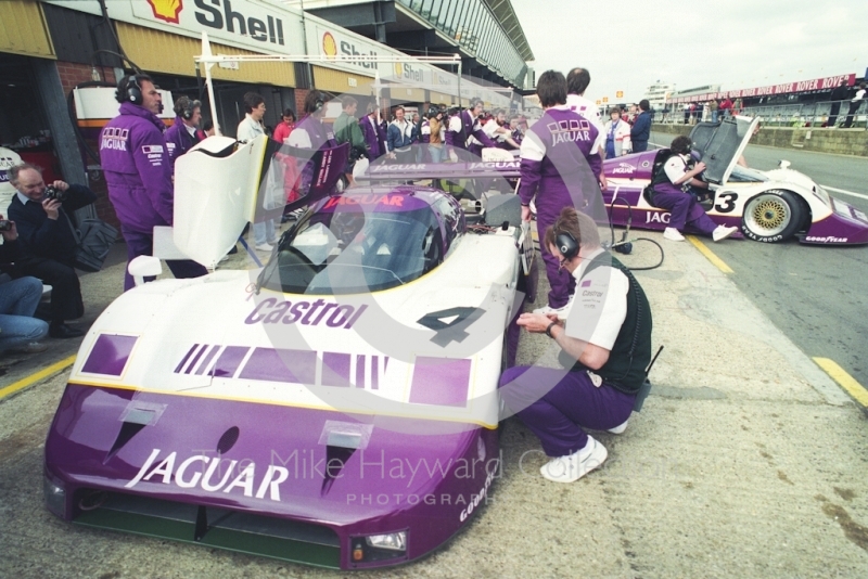 Jan Lammers, Andy Wallace, XJR-11, Shell BDRC Empire Trophy, Round 3 of the World Sports Prototype Championship, Silverstone, 1990.
