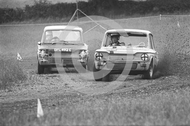 S Bye, Hillman Imp, Express & Star National Autocross, Pattingham, South Staffordshire, 1968.