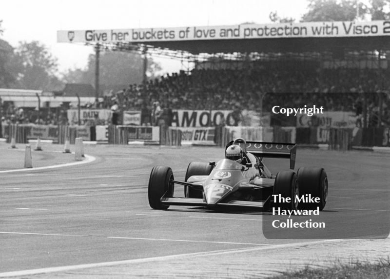 Nigel Mansell, Lotus 87, Silverstone, 1981 British Grand Prix.
