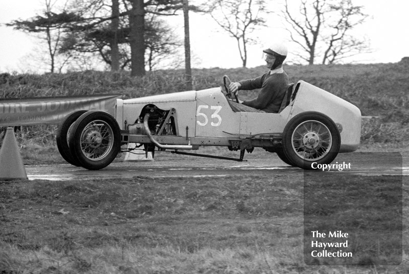 P Evans, Chawner GN, sixth National Loton Park Speed Hill Climb, April 1965.
