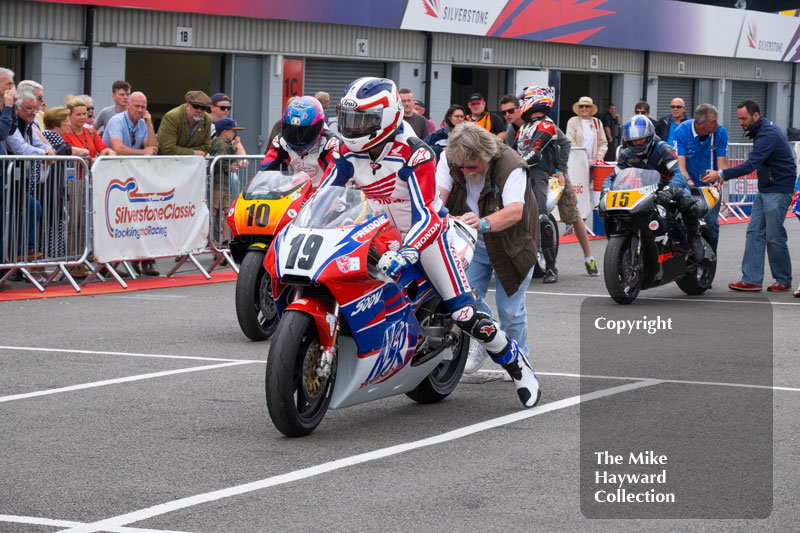 Freddie Spencer, Honda NS500, 2016 Silverstone Classic.
