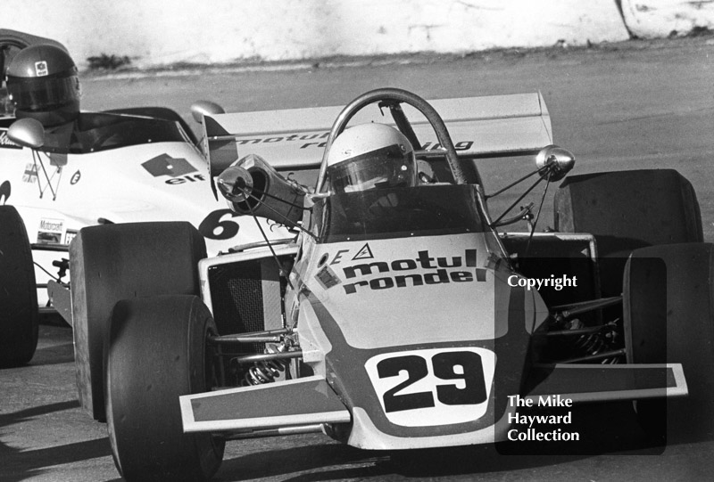 Bob Wollek, Motul Rondel Racing Brabham BT38-12, Mallory Park, Formula 2, March 12 1972.
