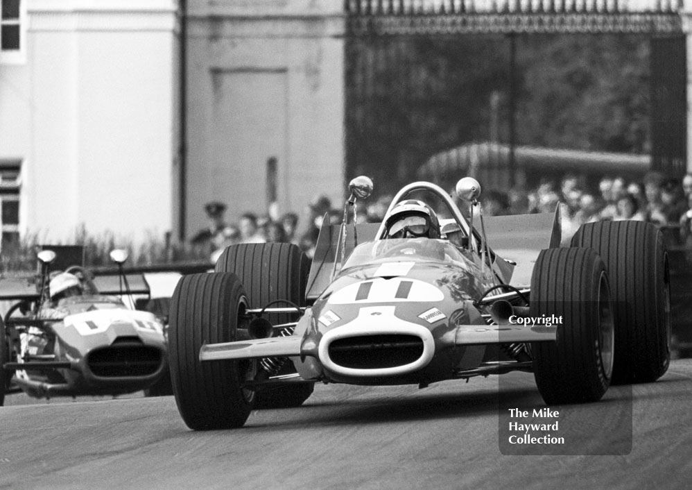 Silvio Moser, Brabham BT24, Oulton Park Gold Cup 1969.
