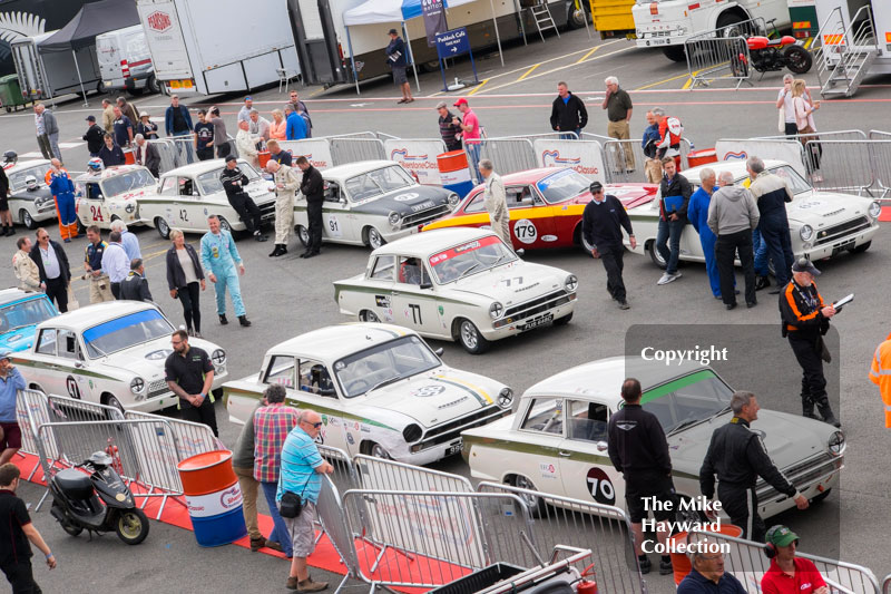 Christopher Sanders, Lotus Cortina (77), John Fitzpatrick Trophy for Under 2 Litre Touring Cars, 2016 Silverstone Classic.
