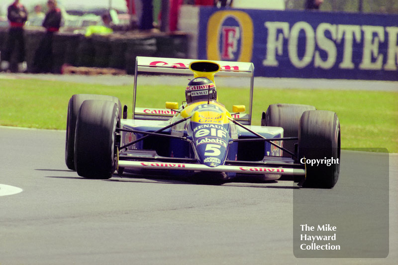 Thierry Boutsen, Williams FW13B, Silverstone, 1990 British Grand Prix.
