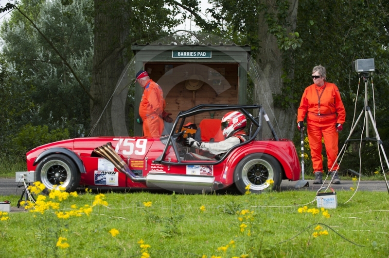 Debbie Dunbar, Westfield Sei, Hagley and District Light Car Club meeting, Loton Park Hill Climb, August 2012.