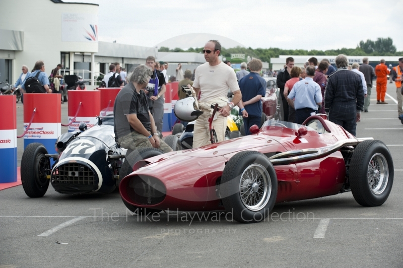 Maserati 250F in the paddock, HGPCA Front Engine Grand Prix Cars, Silverstone Classic 2010