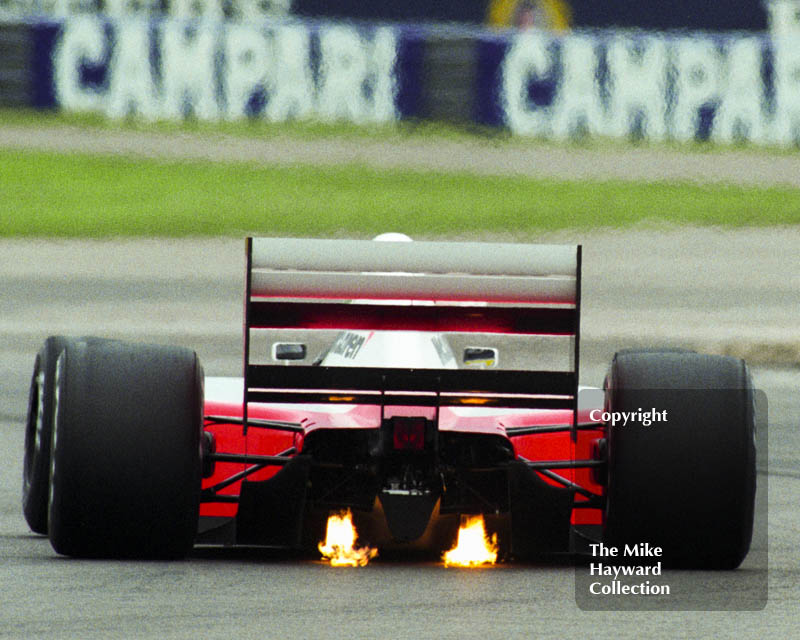 Ayrton Senna, McLaren Honda MP4/7A V12, 1992 British Grand Prix, Silverstone.
