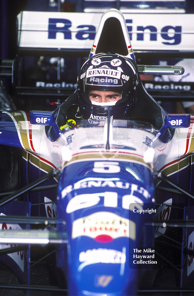 Damon Hill, Williams FW17, Silverstone, British Grand Prix 1995.
