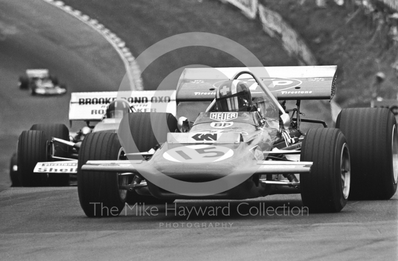 Jo Siffert, STP March 701 V8, at Druids Hairpin, British Grand Prix, Brands Hatch, 1970
