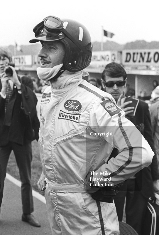 Graham Hill, Lotus Cosworth V8 49B R5, Brands Hatch, 1968 British Grand Prix.
