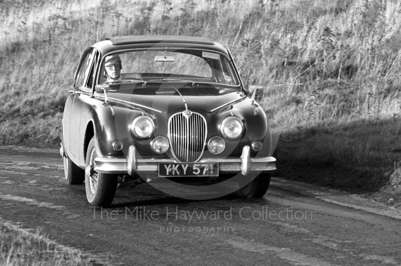 Jaguar, reg no YKY 571, Loton Park Hill Climb, 1967.