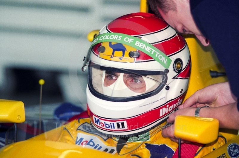 Nelson Piquet, Benetton B191, Silverstone, British Grand Prix 1991.
