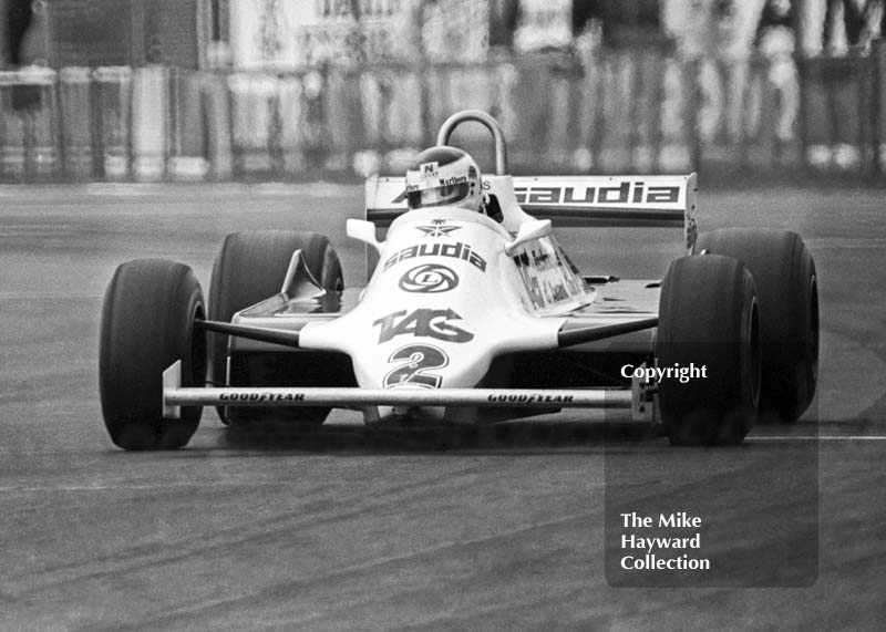 Carlos Reutemann, Williams FW07C, 1981 British Grand Prix, Silverstone.
