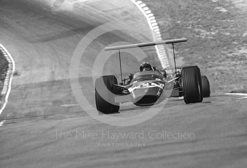 Jo Siffert, Rob Walker Lotus Cosworth V8 49B R7, British Grand Prix, Brands Hatch, 1968.
