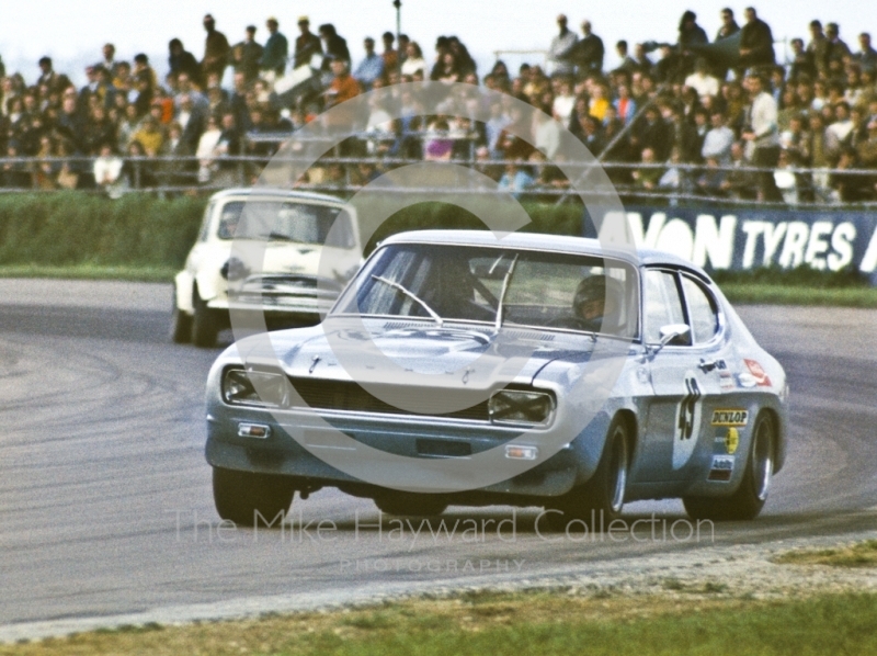 Gerry Birrell, Ford Capri, GKN Transmissions Trophy, International Trophy meeting, Silverstone, 1971.
