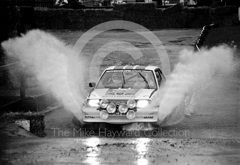 Opel, water splash, Sutton Park, RAC Rally 1982
