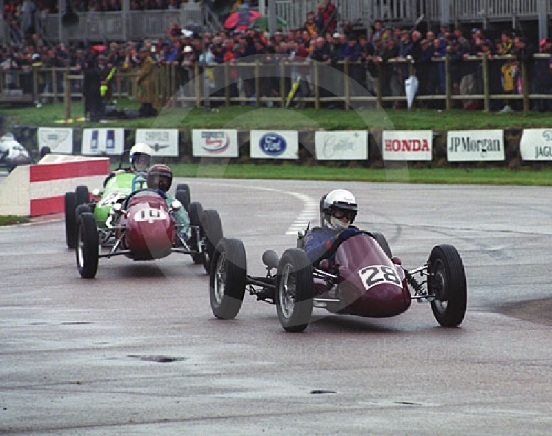 Roy Hunt, Martin Norton 500, and Peter Wright, Cooper Mk 8 JAP, Goodwood Revival, 1999.