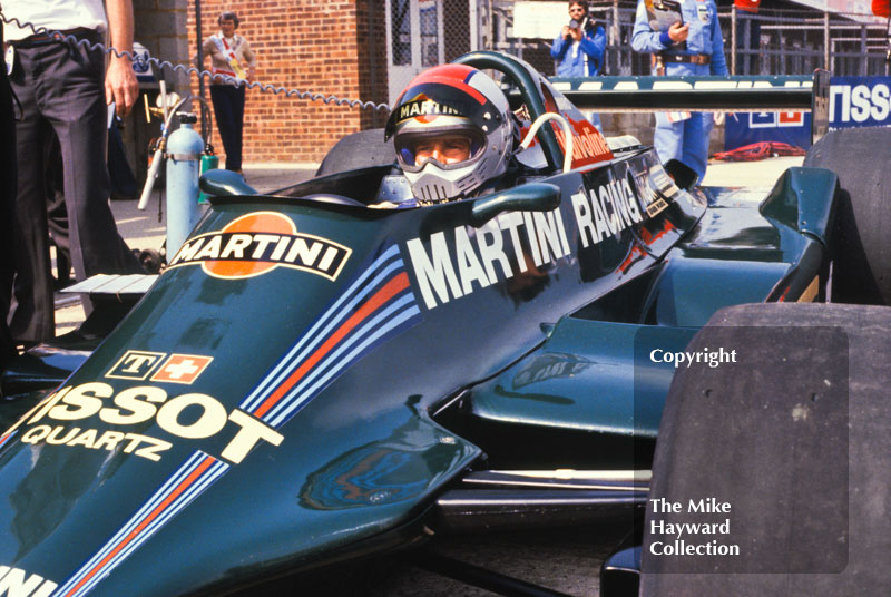 Mario Andretti, Martini Lotus 79, Silverstone, British Grand Prix 1979.
