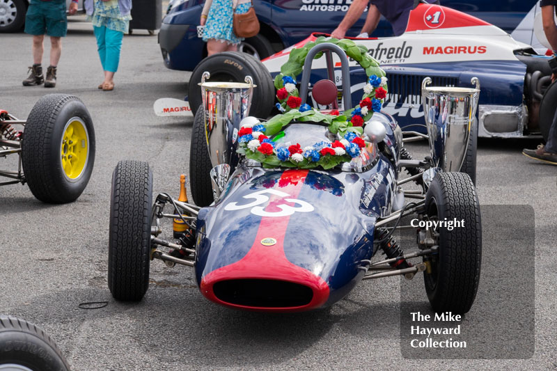 Sam Wilson's Formula Junior Lotus 20/22, 2016 Silverstone Classic.
