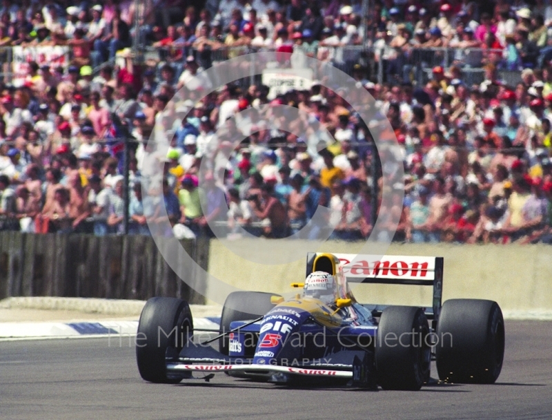 Winner Nigel Mansell, Williams FW14 , Silverstone, British Grand Prix 1991.
