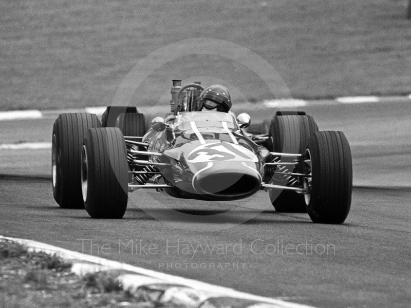 Roy Pike, Charles Lucas Titan Mk3, on the way to 2nd place, F3 Clearways Trophy, British Grand Prix, Brands Hatch, 1968
