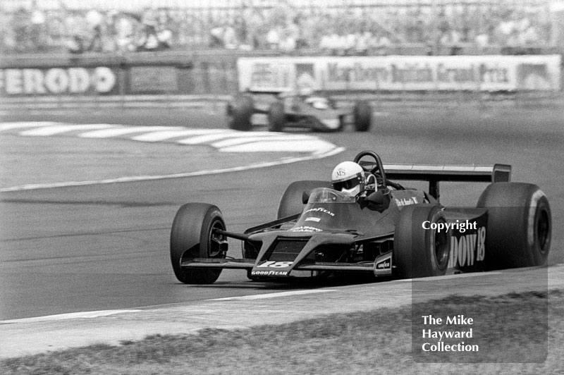 Elio de Angelis, Shadow DN9, 1979 British Grand Prix, SIlverstone.
