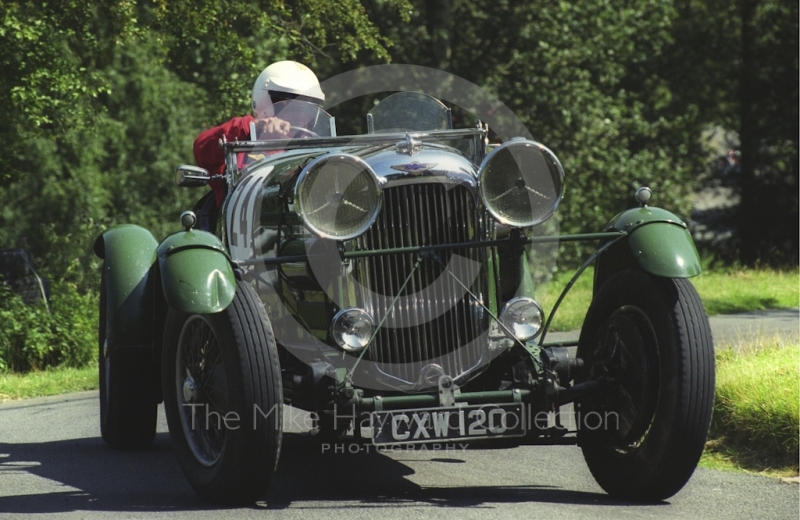 Robert Goodchild, Lagonda LG45, reg no CXW 120, Hagley and District Light Car Club meeting, Loton Park Hill Climb, July 2000.