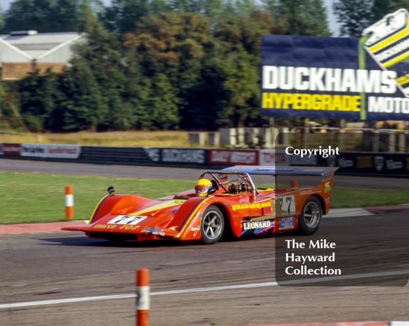 Ted Williams, Redland Motor House Can-Am March 707 Chevrolet, Atlantic Computer Historic GT Championship, Donington, August, 1983
