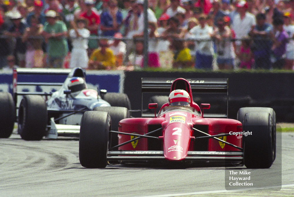 Nigel Mansell, Ferrari 641, Silverstone, British Grand Prix 1990.

