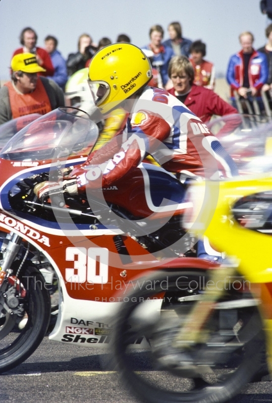 Joey Dunlop, Honda, Donington Park, April 1982.