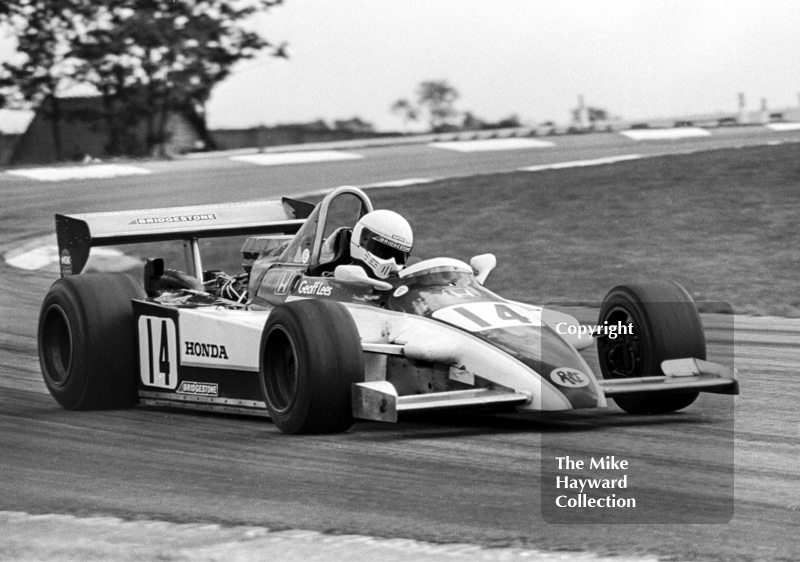 Geoff Lees, Ralt RH6/81, on the way to victory, John Howitt F2 Trophy, Donington, 1981
