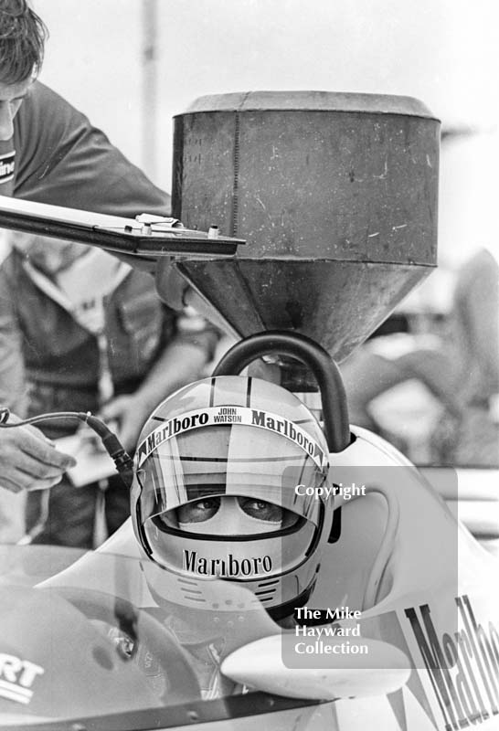 John Watson, Marlboro McLaren MP4, Silverstone, British Grand Prix 1981.
