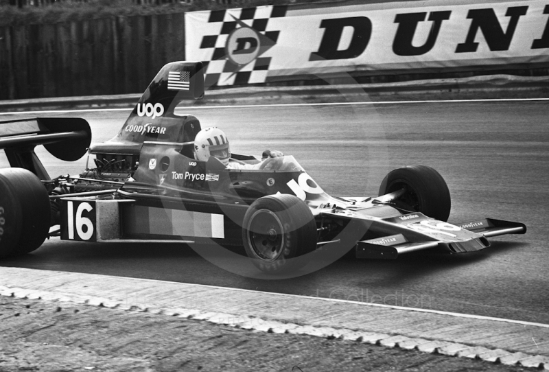 Tom Pryce, UOP Shadow DN5, Brands Hatch, Race of Champions 1975.
